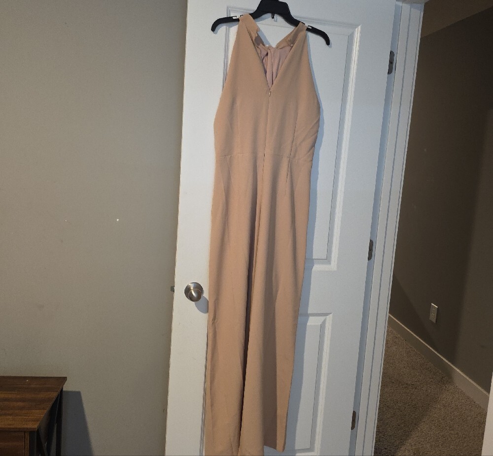 julia jordan Sleeveless Wide-Leg Jumpsuit in Beige Taupe - Picture 11 of 15